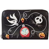 Loungefly Nightmare Before Christmas Tree String Lights Glow Zip Around Wallet