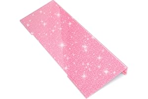 WINFFOR Comfortable Computer Keyboard Stand - Ergonomic Keyboard Riser Acrylic Tilted Keyboard Holder for Easy Typing&Working at Home Office - Fits All Keyboard Sizes - 17'' Wide (Glitter Pink)