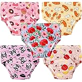 Max Shape 5 Pack Potty Training Underwear for Girls, Reusable Cotton Underwer, Baby and Toddler Girls Toilet Training Pants