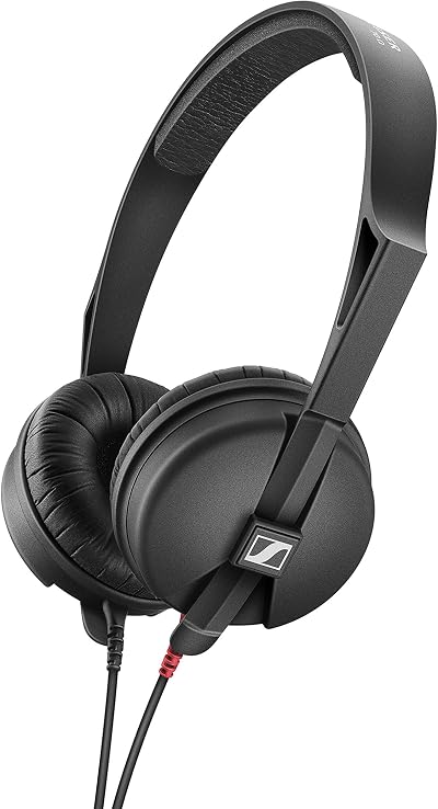 Sennheiser HD 25 Light On-Ear DJ Headphones 1.5M Cable 1/4 In Adaptor Black