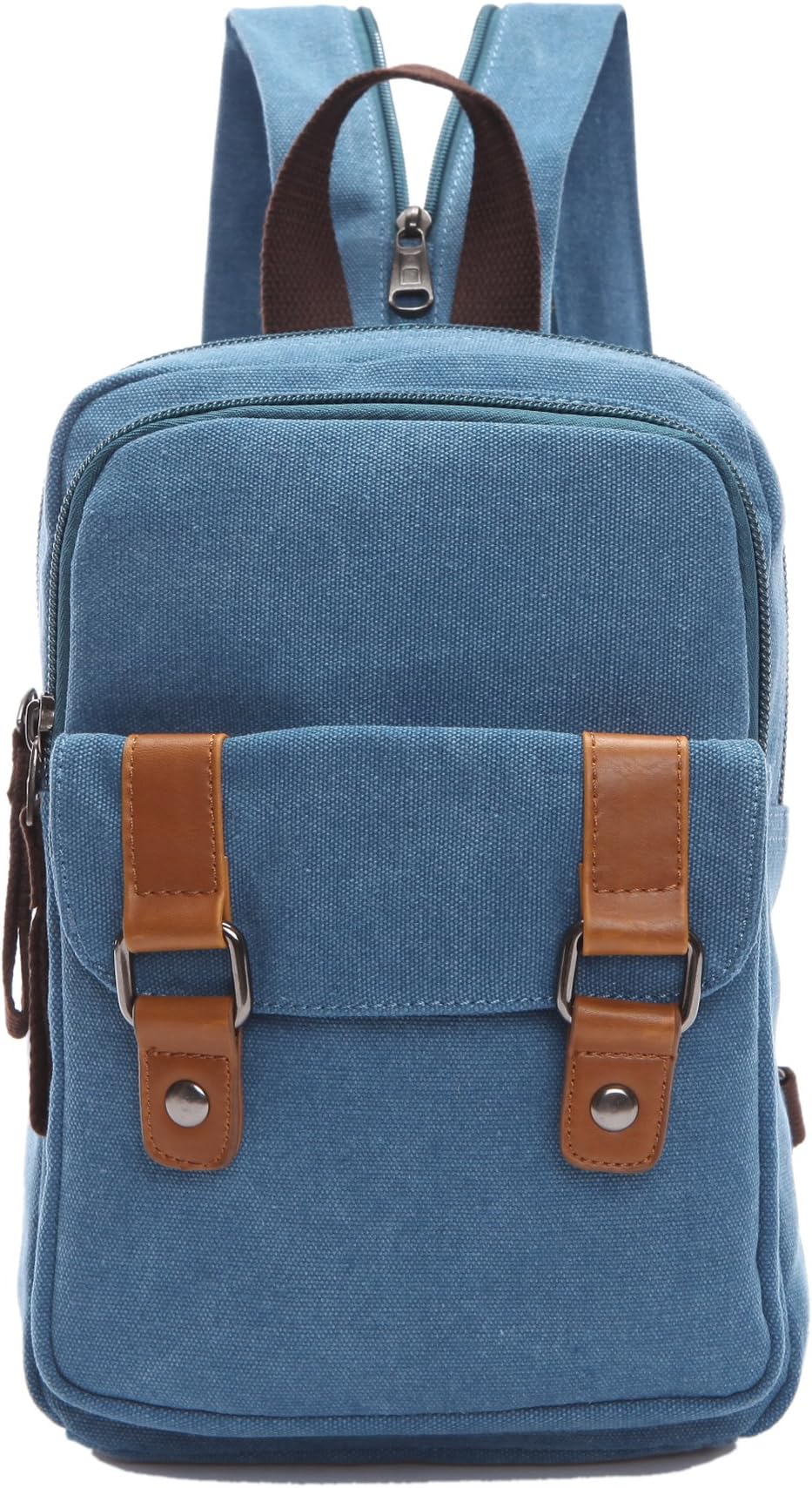ArbagSmall Cute Backpack Vintage Casual Canvas Shoulder Bag Daypack 8528bag,Skyblue