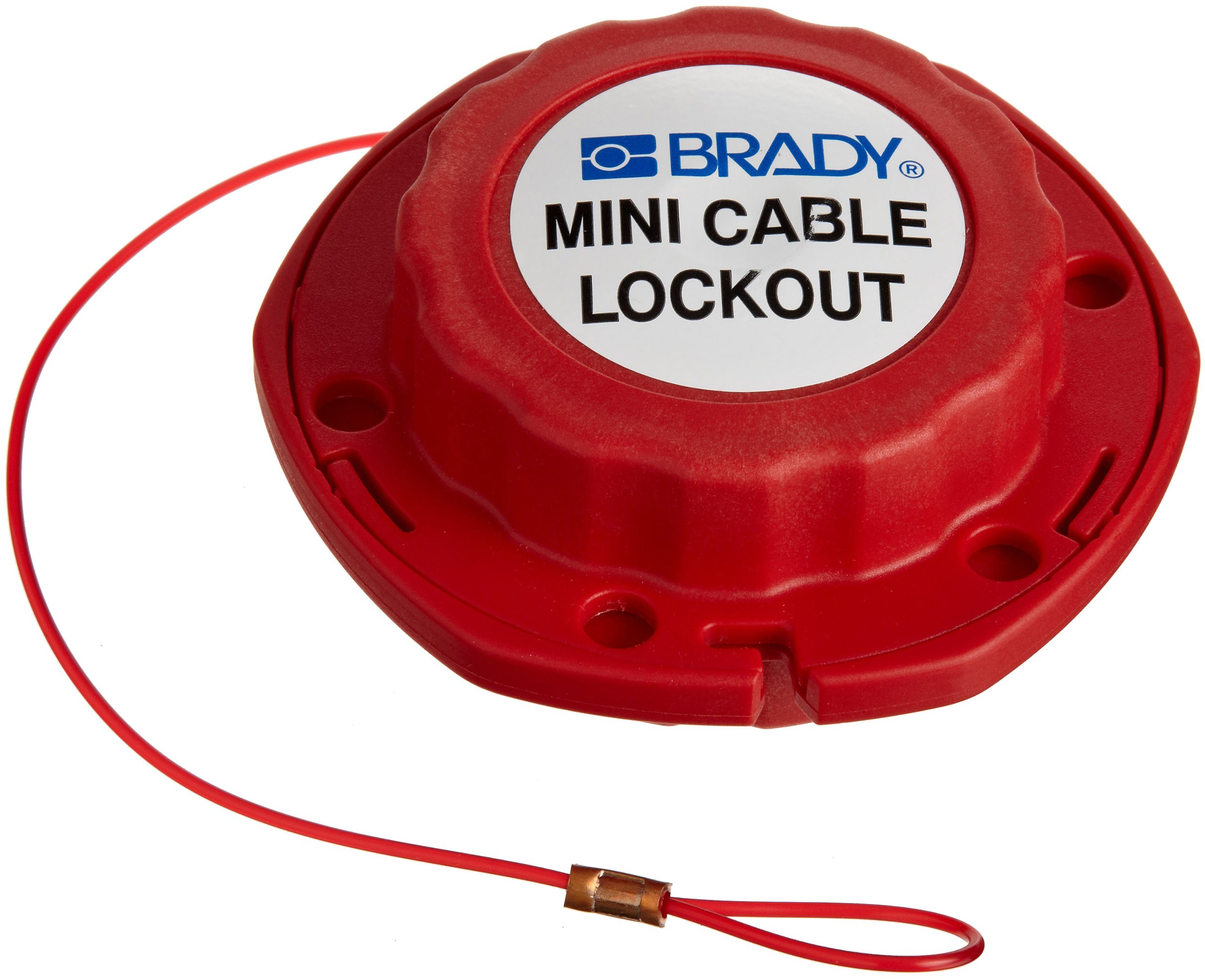 Miniature Nylon Cable Lockout System, 100mm x 2.44mx 45mm, Red