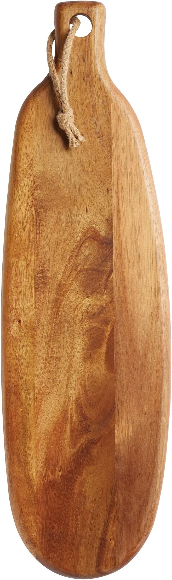 MasterClass Acacia Wood Paddle Board, Organic Rectangular, Tagged Brown 60x18x1.5cm L MCWW16
