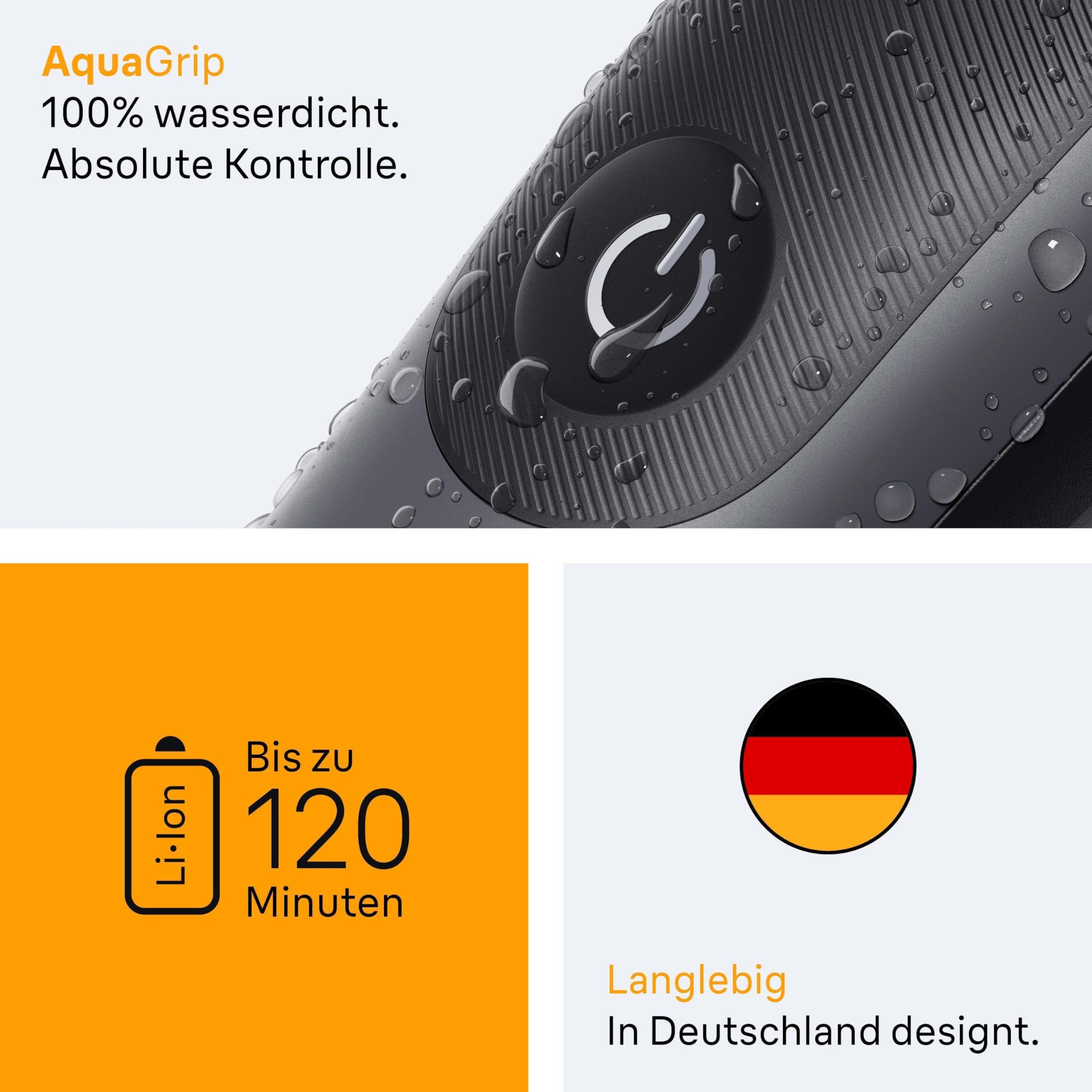 Braun Multigroom All-in-One Series 5, 9-in-1 Trimmer-Set 5, AIO5545, Grau - Barttrimmer, Haarschneider, Haarschneidemaschine für Gesicht, Kopf und Körper, 14 Längen, 120 Min. Akku, Wasserdicht 5
