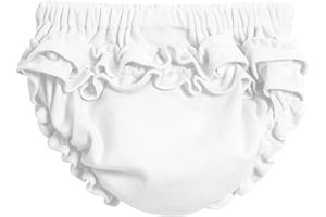 CITY THREADS Girls Soft Cotton Ruffle Diaper Cover