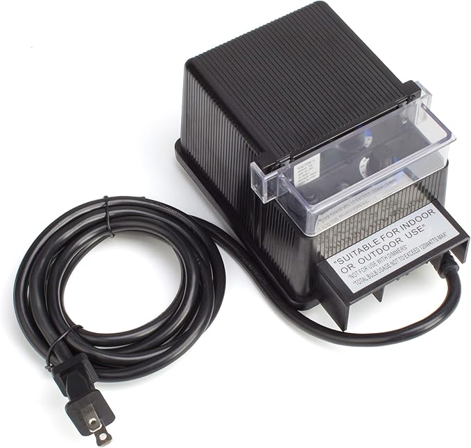 tento Outdoor Lighting Transformer Low Voltage Landscape Power Supply
