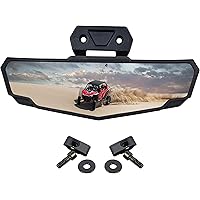 UTV Rear View Mirror For Polaris RZR - Convex Mirror With 1.75" Clamp For Roll Bar