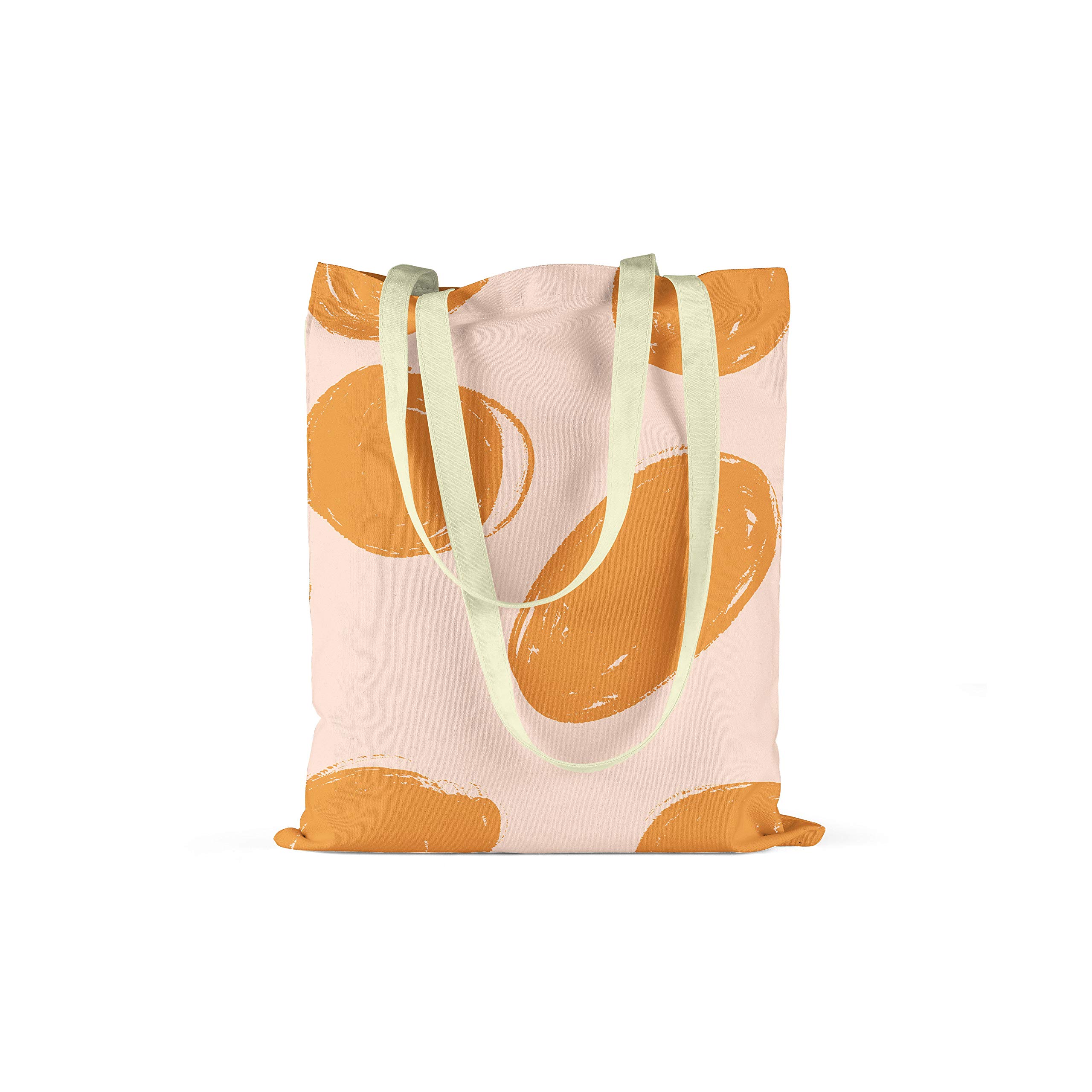 Bonamaison Printed Tote Bag, Reusable Grocery Bag, Shopping Bag, Machine Washable, Foldable, Canvas Cloth Bag with Handles, Size: 34x40 Cm