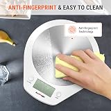 203 Stainless Steel Digital Kitchen Scale 5 Kg Tare LCD White view 7