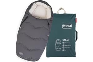 Voksi Footmuff for Stroller, Urban 2025, Natural Wool & Down, Superbly Padded & High Insulation, Extendable, Norway Product