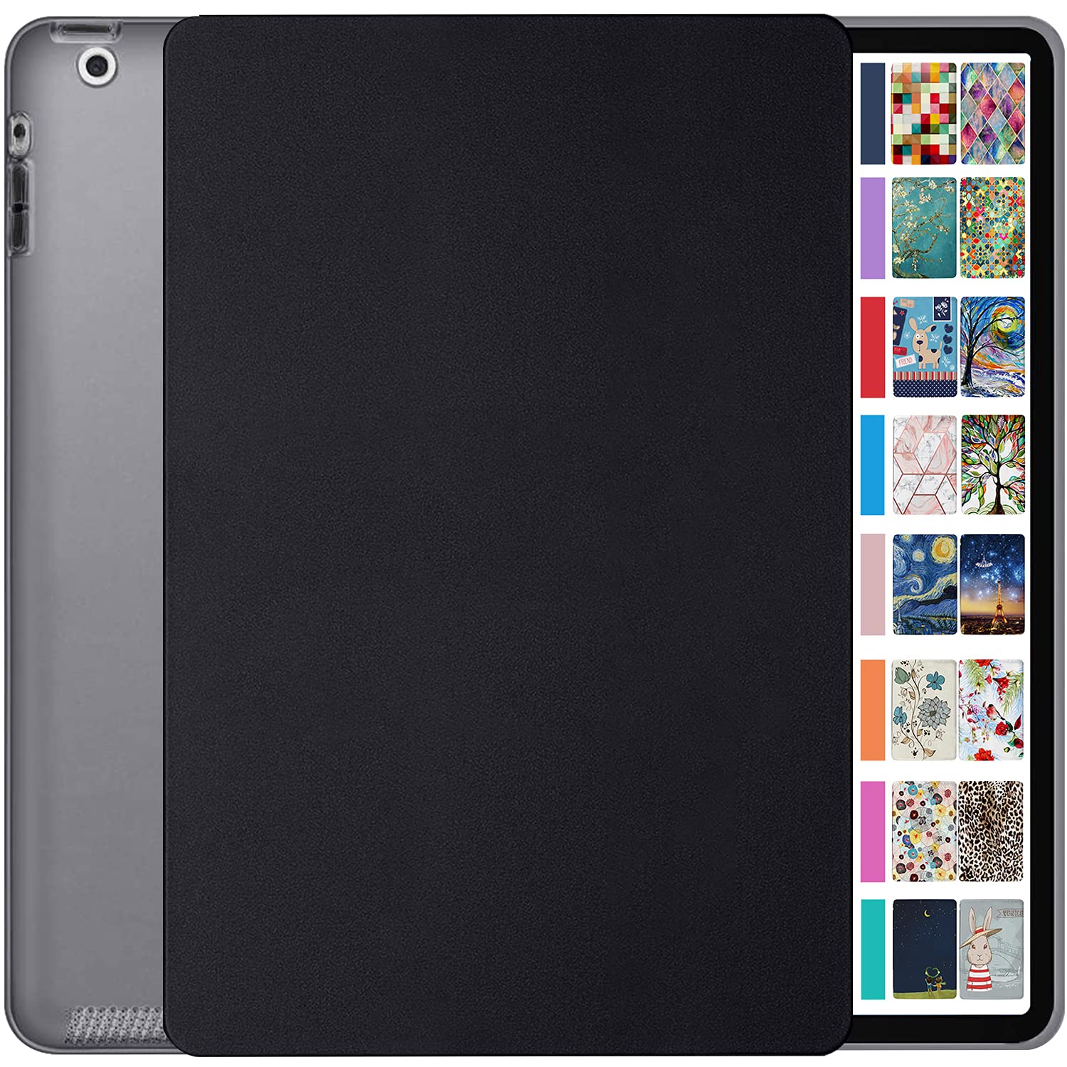 DuraSafe Cases for iPad 9.7 inch Old Model 2 3 4 Gen Case A1458 MD513B/A A1416 MC705B/A MD328B/A MD333B/A MD336B/A A1395 MC769B/A MC954B/A MC960B/A MC979B/A A1459 MD514B/A MD511B/A - Black