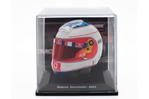 OPO 10 - Formula 1 Helmet Compatible with Ferrari F1: Rubens Barrichello 2003-1/5 Scale - CAS15
