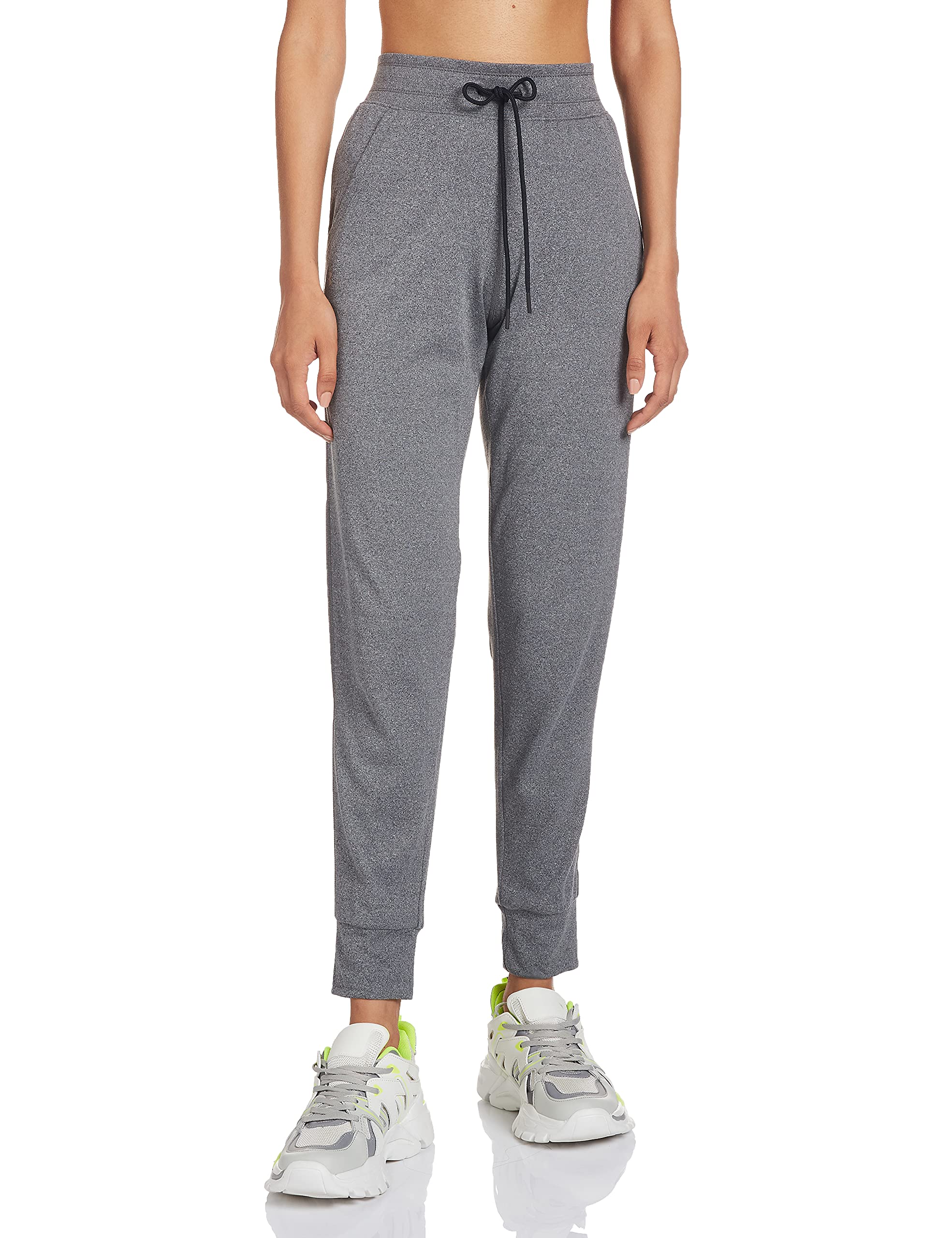 Under Armour Tech Pant 2.0, Comfortable and quick-drying yoga pants, super-soft women’s tracksuit bottoms with anti-odour technology Women, Black (Black / Metallic Silver), XS