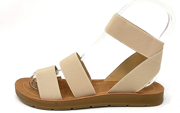 elastic gladiator sandals