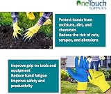 A406 6 Pairs Thermal Work Gloves Large/9 Latex Rubber Gardening Building Safety view 4