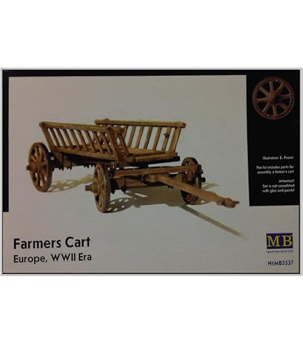 Amazon.com: Master Box Models 1/35 WWII Farmer's Cart, Western
