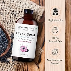 Majestic Pure Black Seed Essential Oil with Glass