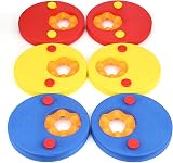 Makone Kids Arm Floats 6pc Swim Learning Discs Eva Foam w/ Storage Bag Ages 3-6 view 2