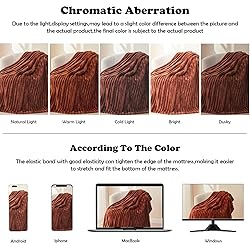 NEWCOSPLAY Super Soft King Blanket Coffee Premium