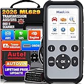 Autel MaxiLink ML629 Car OBD2 Diagnostic Scan Tool, Engine Transmission ABS SRS Code Reader, AutoVIN 10 OBDII Test Mode Live 