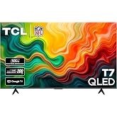 TCL 65 Inch T7 Series 4K 144Hz QLED Smart Google TV, 65T7 (Latest Model) | Dolby Vision HDR and Atmos, HDR10+, Game Accelerator 288 and VRR for Sports and Gaming, Alexa+, Native 144Hz Refresh Rate