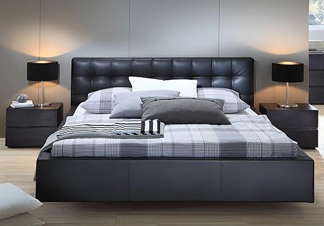 Stilbetten Bett Polsterbetten Polsterbett Veron In Kunstleder Echleder Oder Stoffen Echtleder 180x210 Cm Amazon De Kuche Haushalt