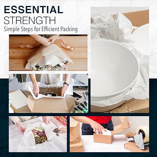 thumbnail image 2 of White Packing Paper Sheets For Moving - 640 Sheets 27x17 Inch Bulk Pack 2 of 6
