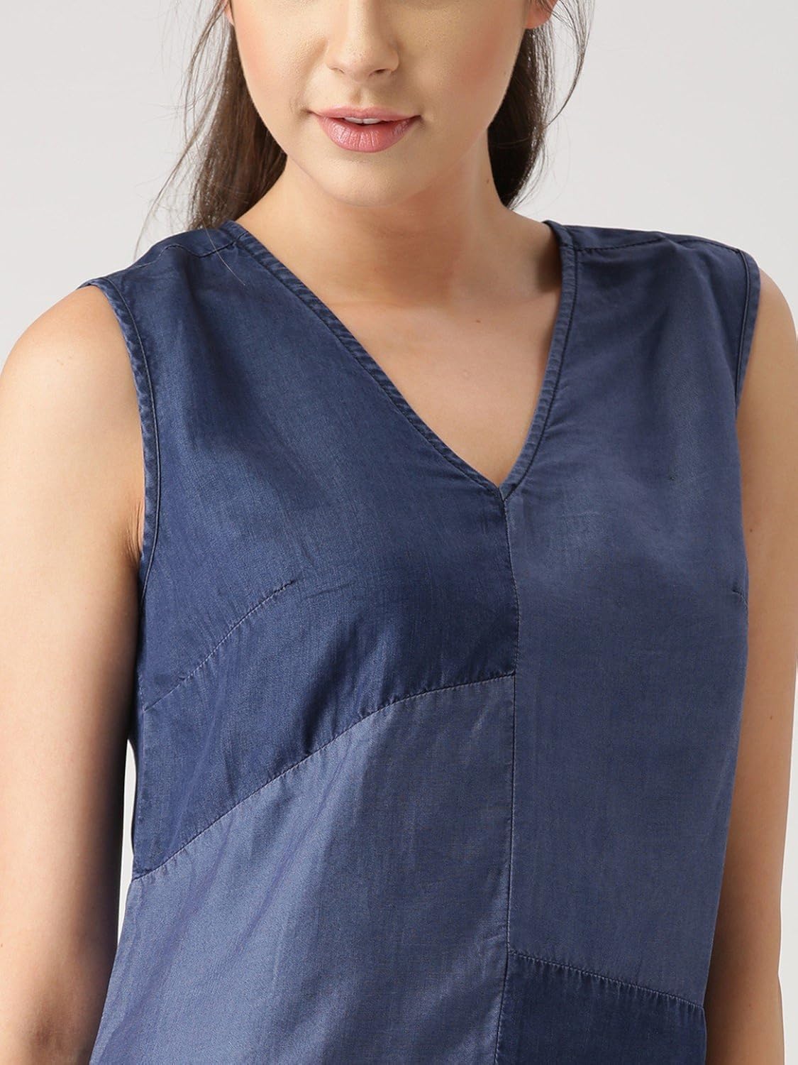 marie claire women's top (mc537--m, blue, medium)