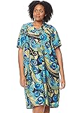 AmeriMark Lounger House Dress with Pockets for Women Muu Muu Nightgown