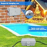 Hrensaw Small Weatherproof Electrical Connection Box Outdoor IP54 Grey view 5