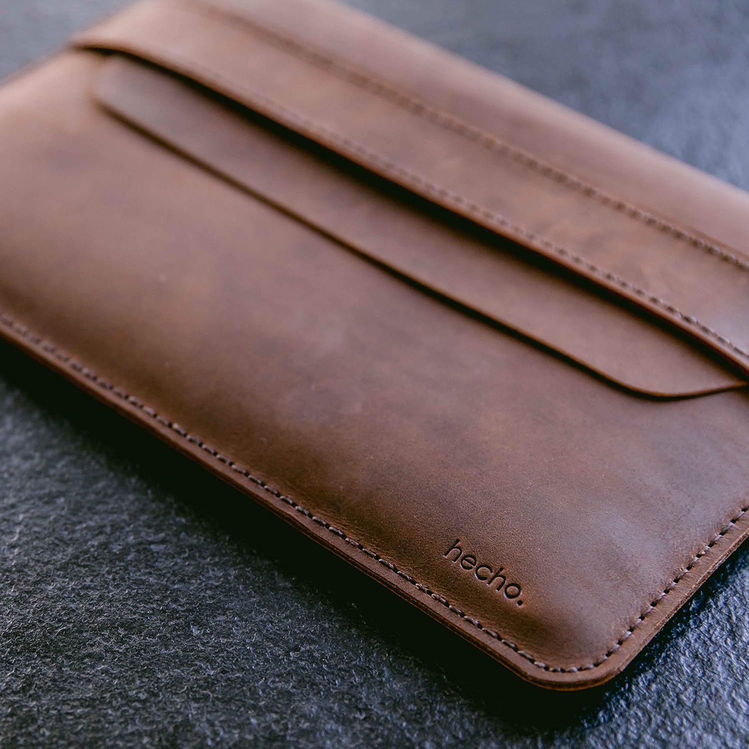 hecho. Leather Sleeve Fernando for MacBook Pro 13 Inch (2016 & 2017), Handmade from 100% Genuine Leather (Cover, Bag, Case - Image 4