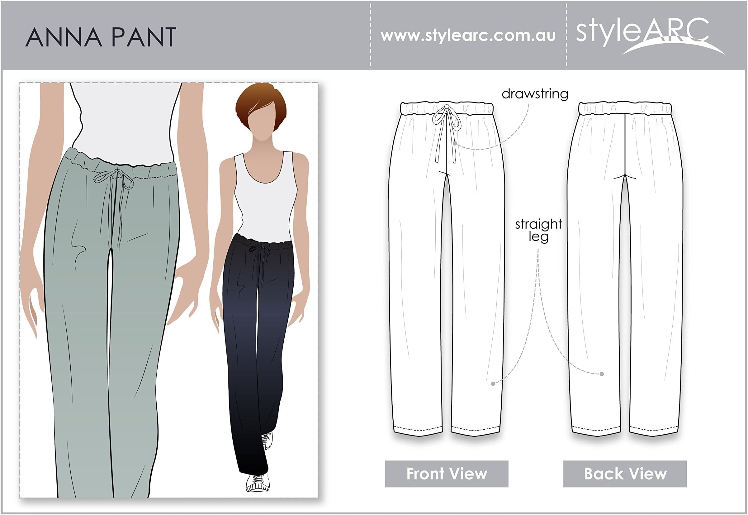 Style ArcSewing Pattern - Anna Pant (Sizes 04-16)