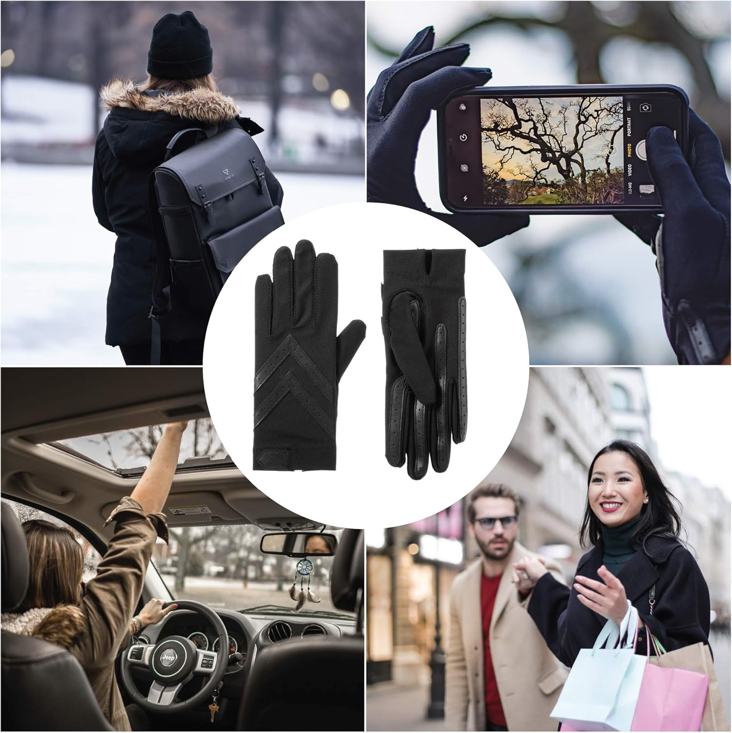 isotoner womens Spandex Shortie Touchscreen Gloves at  Women’s Clothing store