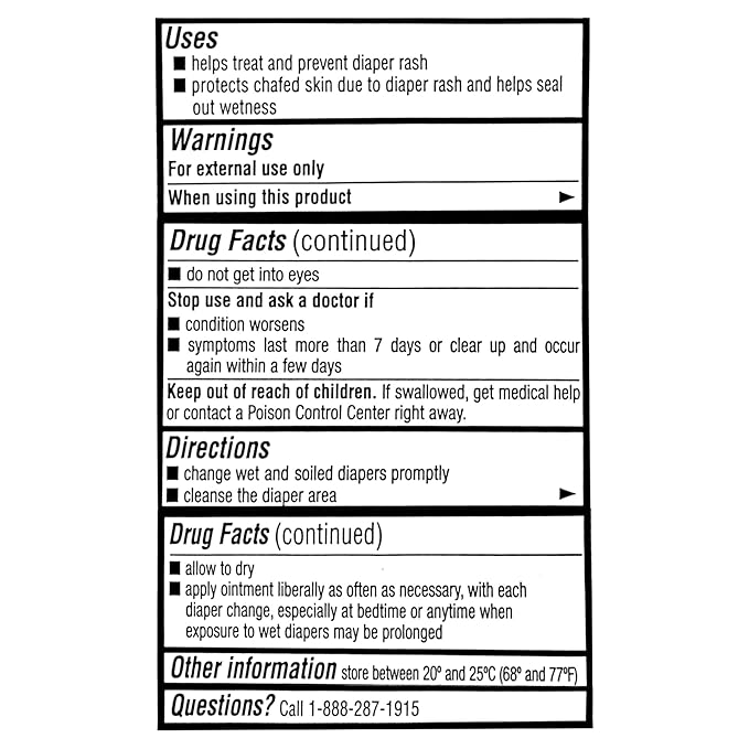 equate baby diaper rash paste