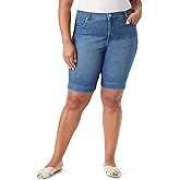 Gloria Vanderbilt Womens Amanda Bermuda High Rise Short Plus