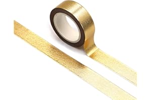 SIDAZON Gold washi Tape for Wall Decor Decorative Tape Crafts Washy-Tape Mirror Tape Gold Strips Metallic washi Tape Self Adhesive Masking Tape 0.59in x33FT