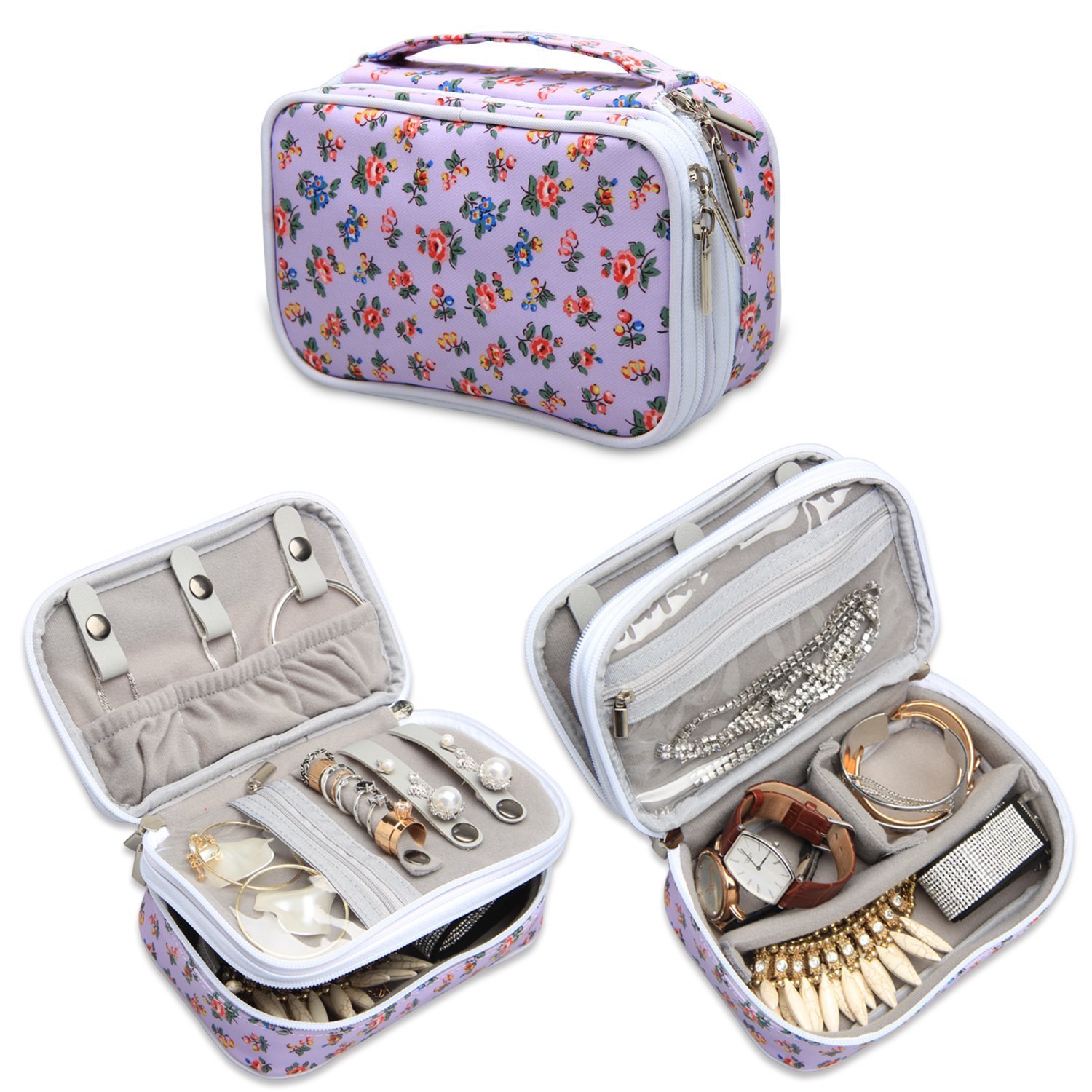 Teamoy Jewelry Travel Case, Jewelry Accessories Holder