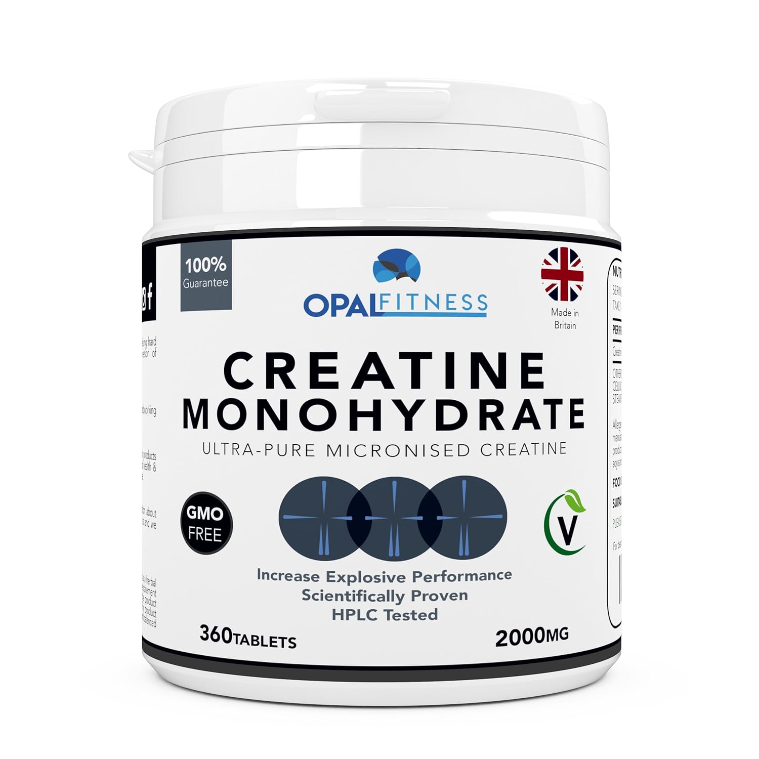 Creatine Monohydrate Tablets by OPAL Fitness Micronised Creatine