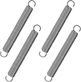 GUNGY Extension Spring 80mm 304 Stainless Steel 1.2mm Wire 10mm OD 4 Pieces view 1