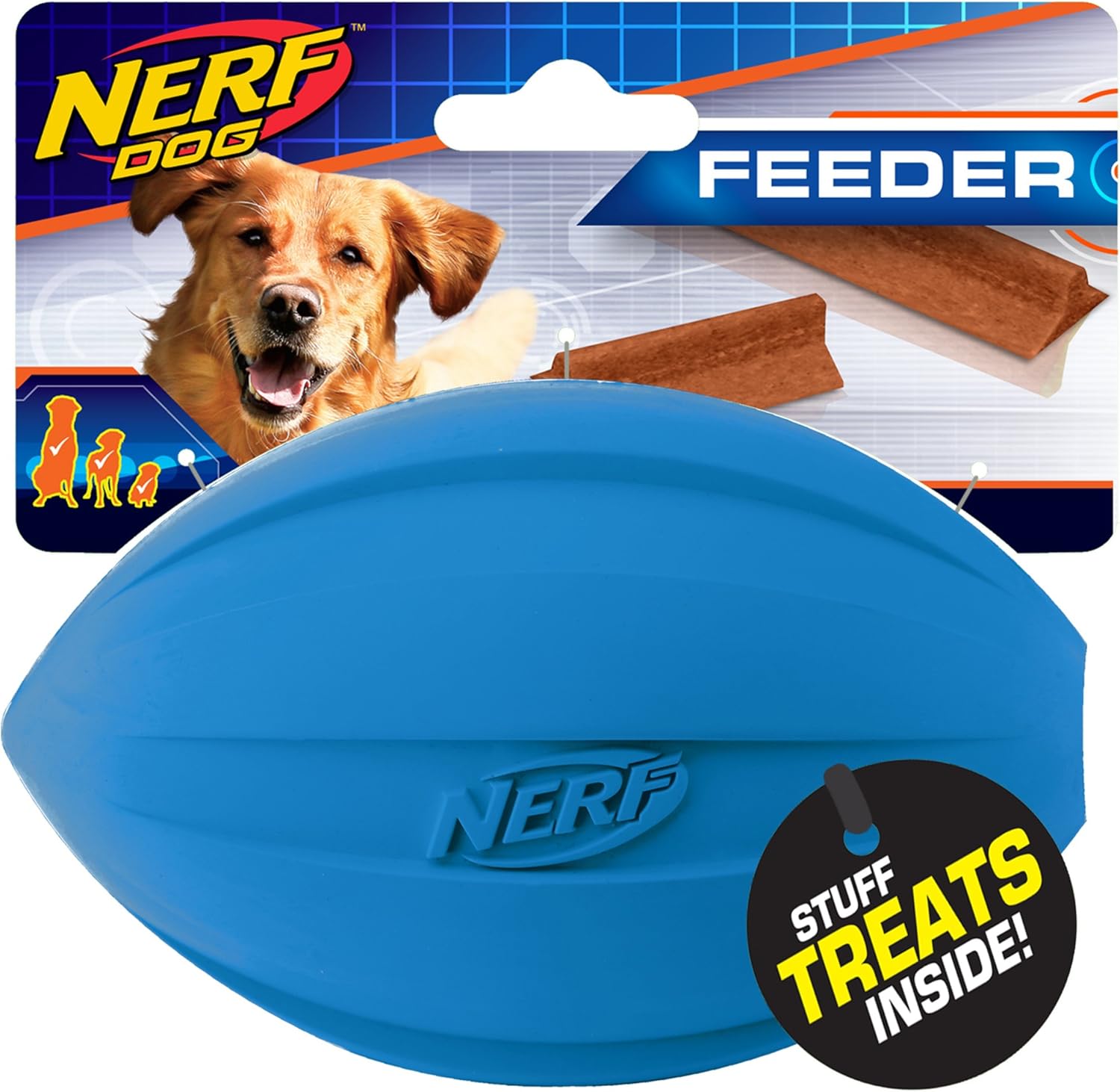 nerf dog football