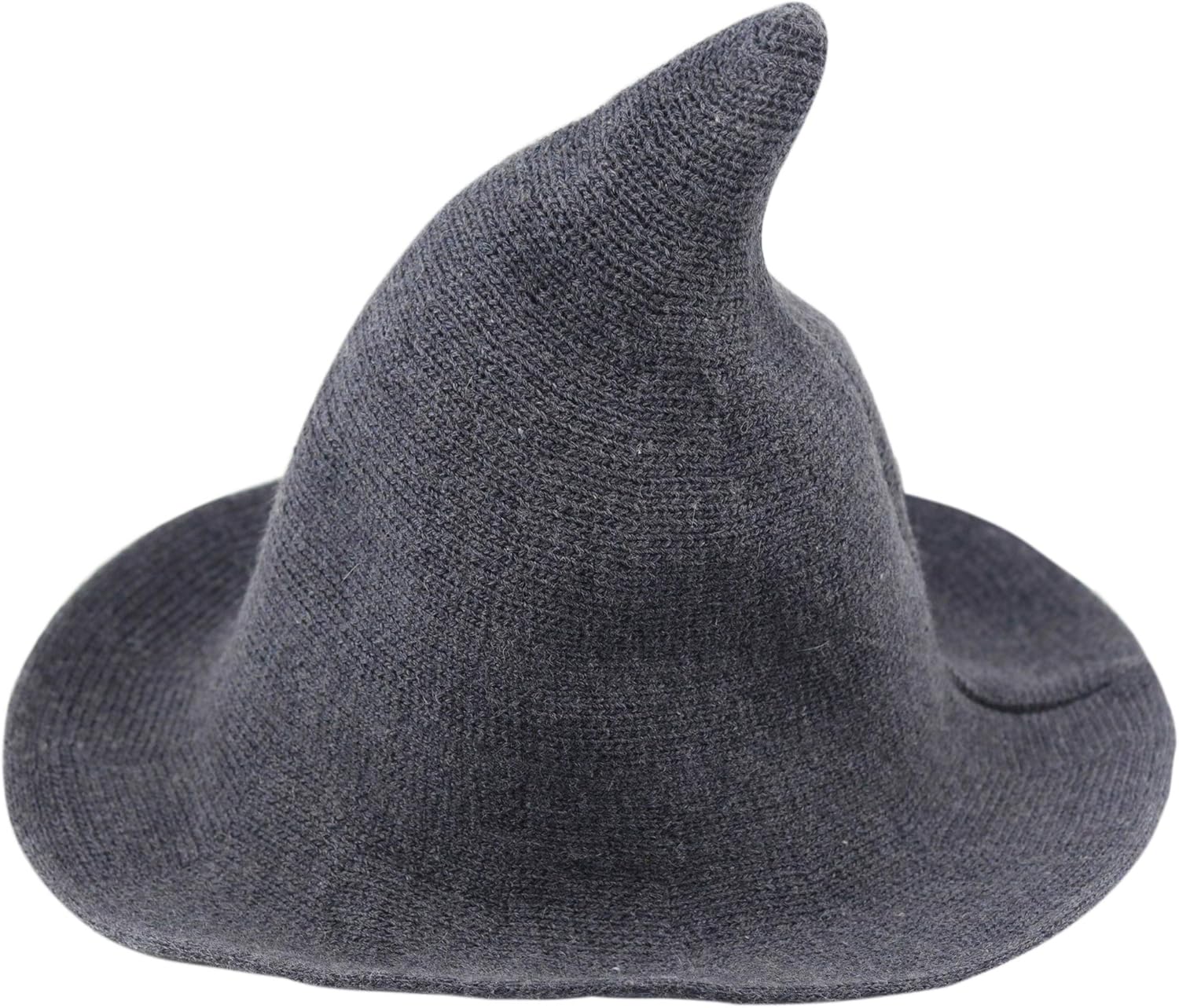 Bestjybt Women Halloween Witch Hat Wool Knitted Cap for Party