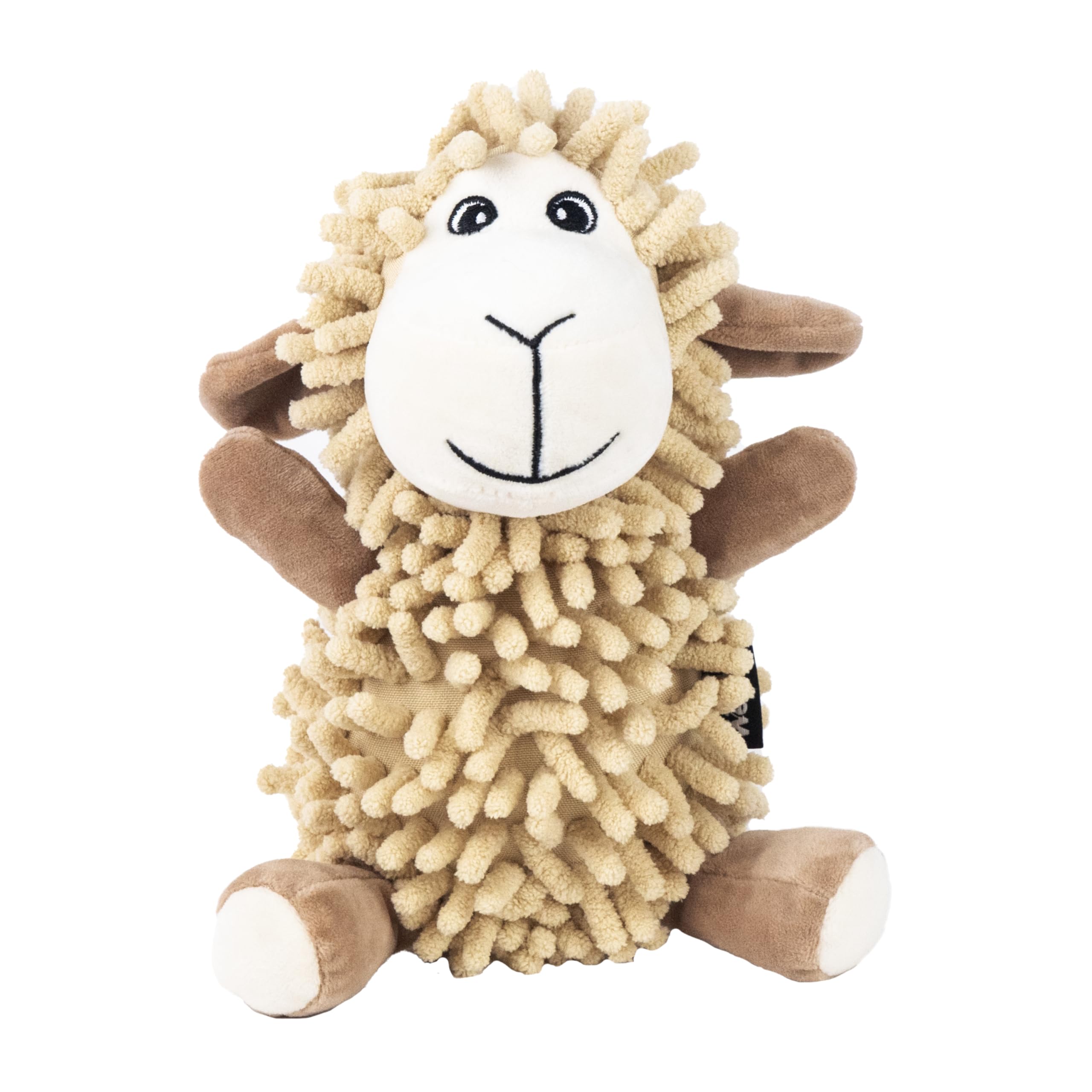 Webbox Shelby the Sheep - Plush, Squeaky & Super Soft Noodle Dog Toy โ image 1