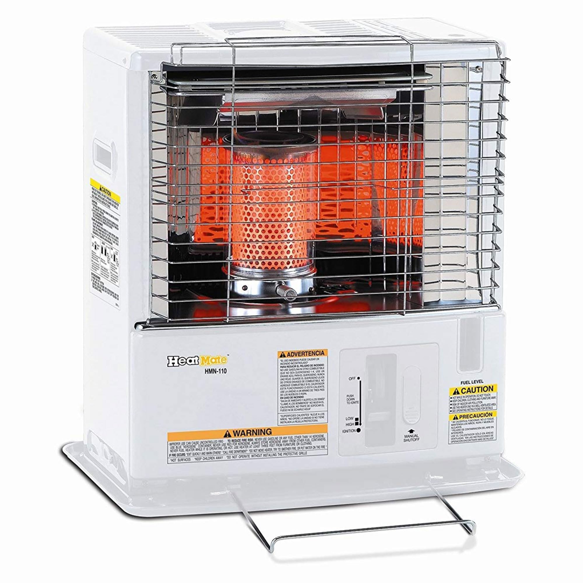 Sengoku Indoor & Outdoor Kerosene Heater, 10,000 BTU, Portable Use, HeatMate, White - Cordless Space Heating Machine for Home, Garage, Basement, and Camping