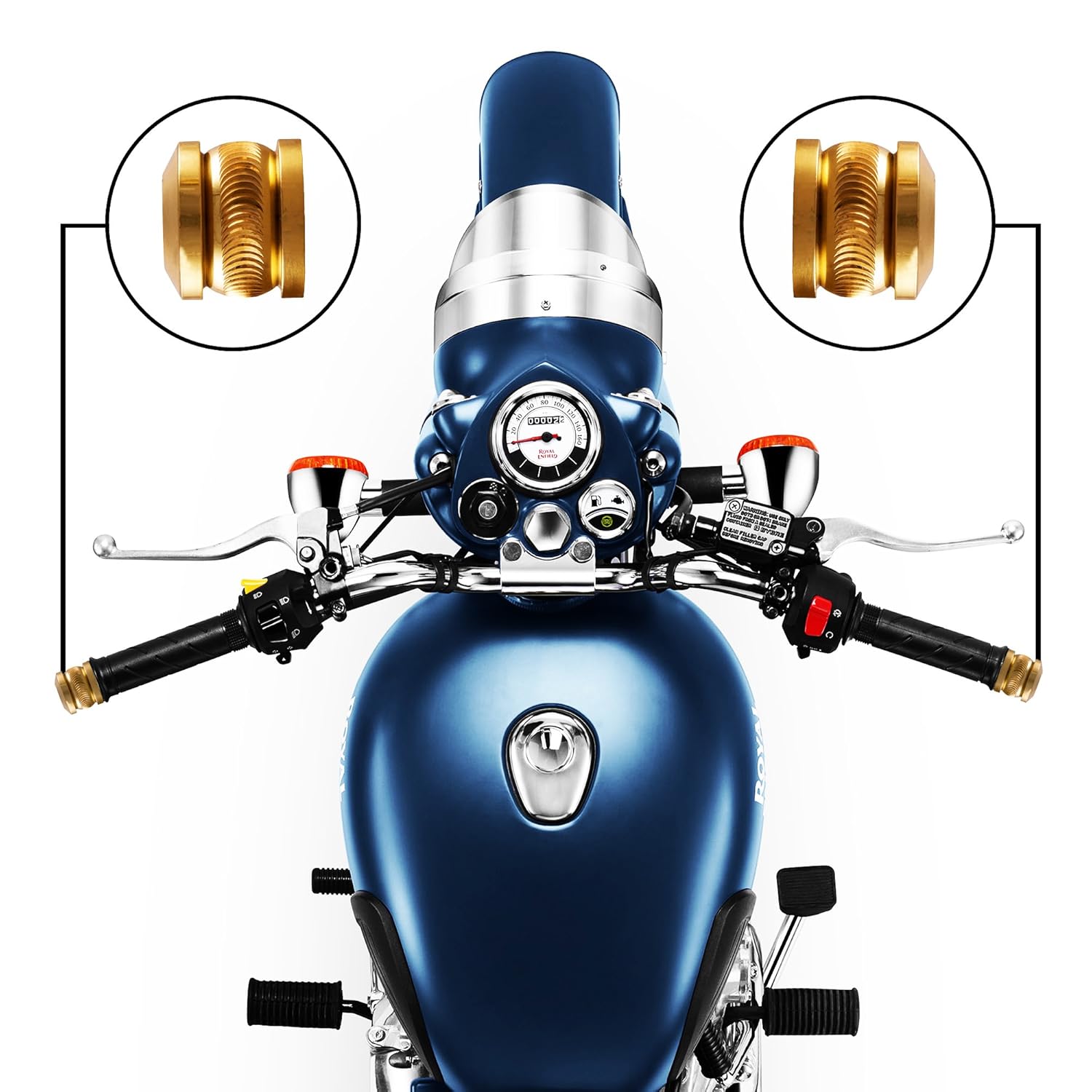 royal enfield handlebar end weights cover
