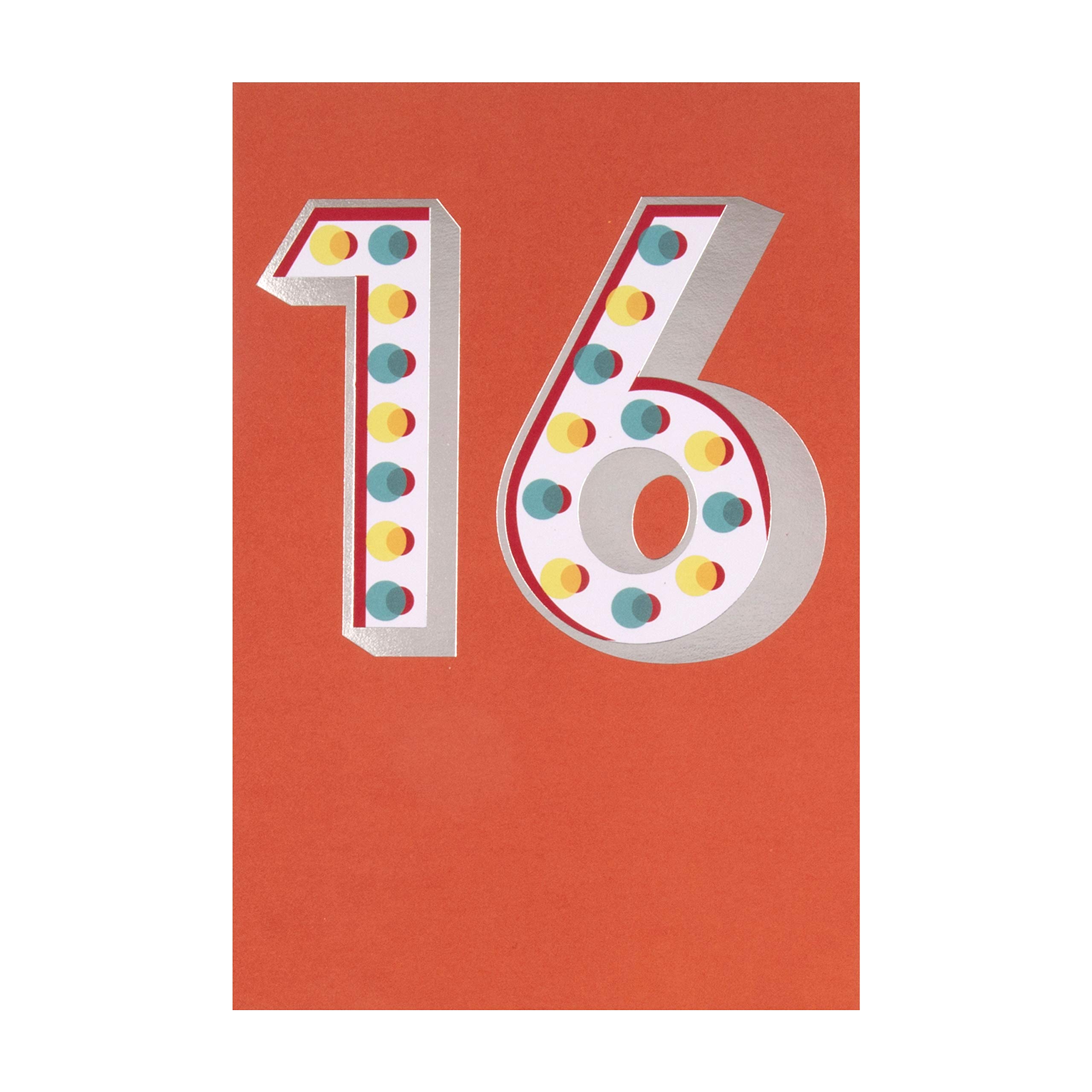 Age 16 Birthday Card from Hallmark - Foil Design