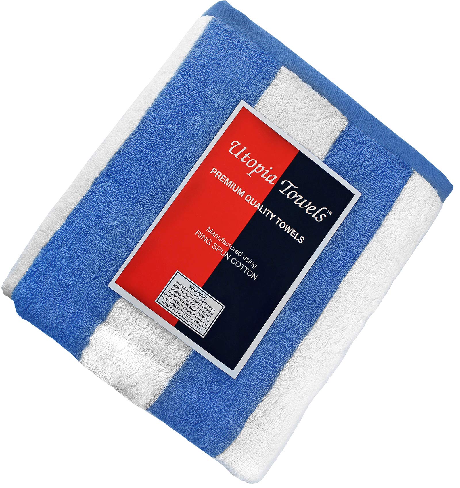 Utopia Towels Cabana Stripe Long Beach Towel Large Pool Towel (35 x