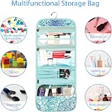FINPAC Portable Toiletry Bag Emerald Illusions Large Water Resistant Hanging view 2