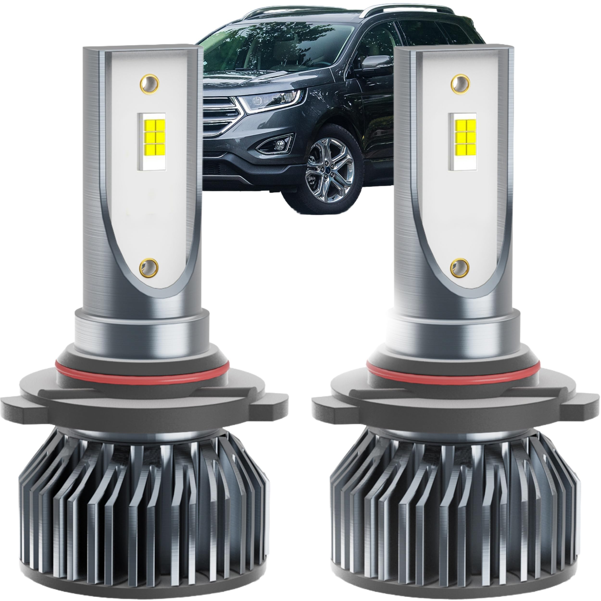 Photo 1 of Wenicaca Edge Dedicated Accessory,Fit for 2011 2012 2013 2014 Edge,9012 Hi Lo Beam,Plug and Play,No Errors,Pack of 2