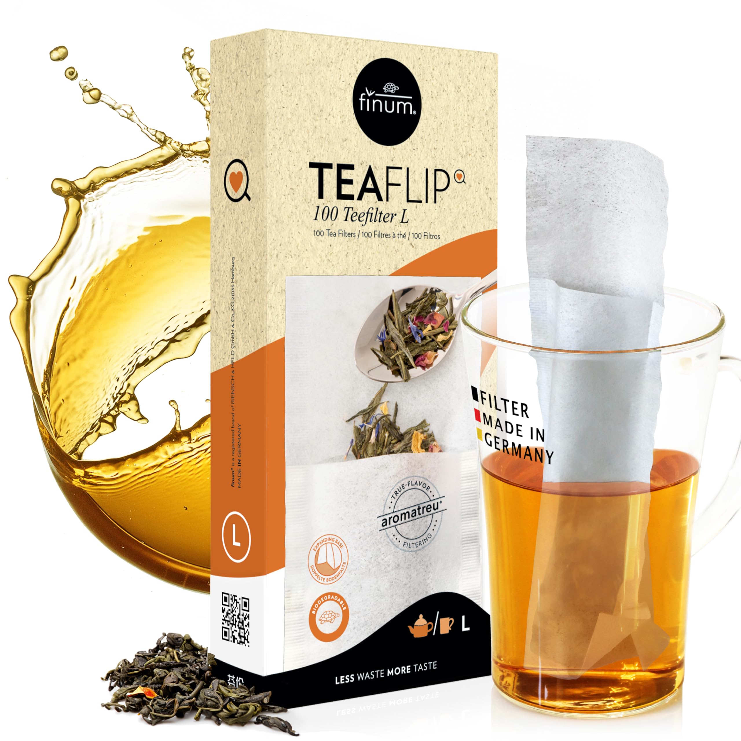 Finum 100 Tea Filters, Paper, White, 82 x 182 cm, 60/420.72.00
