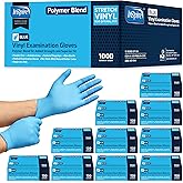 Inspire Nitrile-Vinyl Blend Exam Gloves - Disposable, Latex Free, Medical, Multipurpose for Cooking